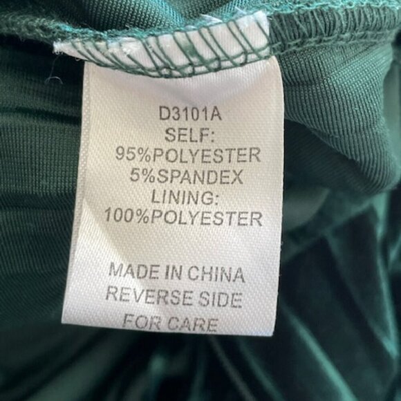 Alexia Admor Velvet Formal Wide Leg Jumpsuit Emerald Green Holiday Size 2 - Picture 8 of 10